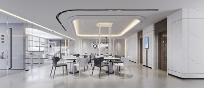 现代医院大厅3D模型下载